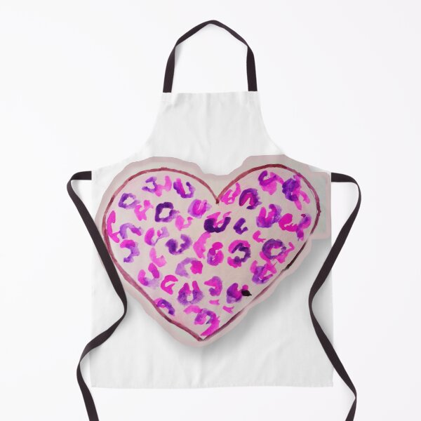 Item preview, Leopard print Heart Shape Watercolor Art designed and sold by happiartworks .
