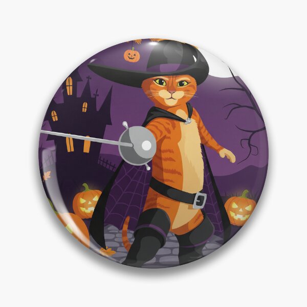 Item preview, El Gato con Botas Halloween designed and sold by Drip stamp.