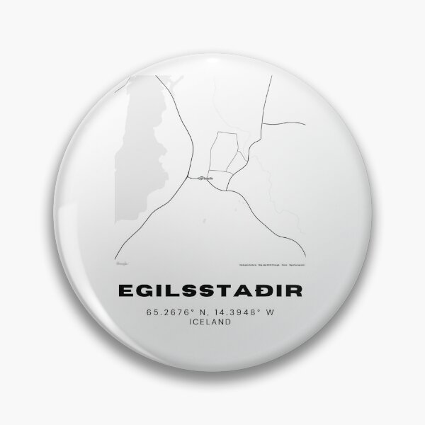 Item preview, Egilsstaðir Iceland Minimalist Map Poster designed and sold by RM-Journey.