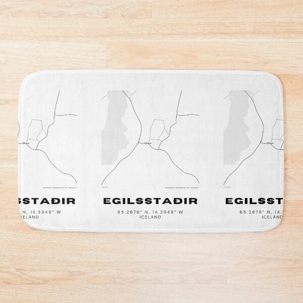 Item preview, Egilsstaðir Iceland Minimalist Map Poster designed and sold by RM-Journey.