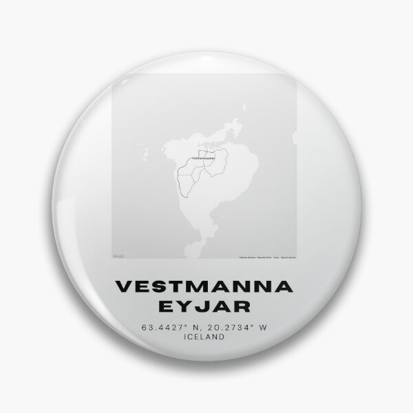 Item preview, Vestmannaeyjar Iceland Minimalist Map Print designed and sold by RM-Journey.