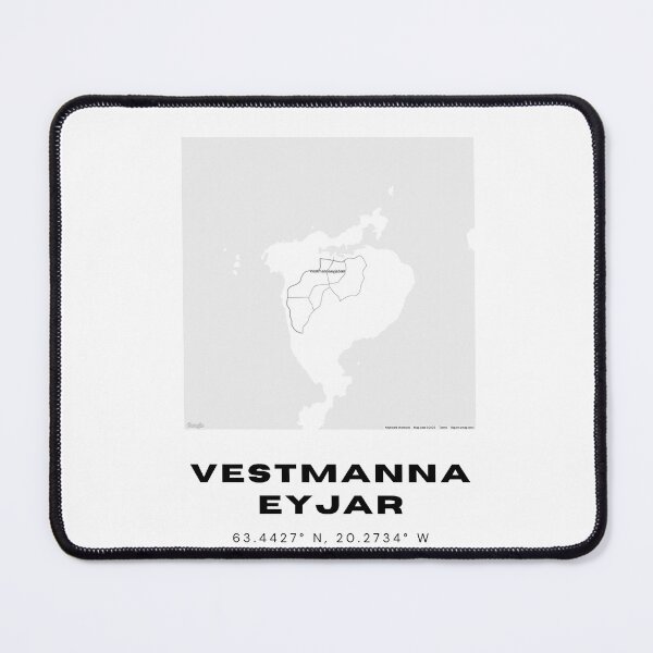 Item preview, Vestmannaeyjar Iceland Minimalist Map Print designed and sold by RM-Journey.