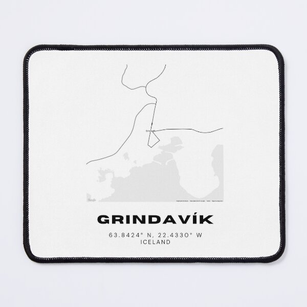 Item preview, Grindavík Iceland Minimalist Map Artwork designed and sold by RM-Journey.