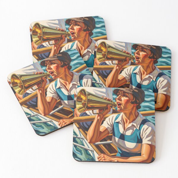 Item preview, The Coxswain's Command - Original Art Deco Artwork designed and sold by elektronen.