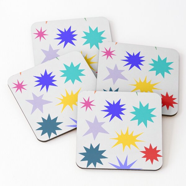 Item preview, Colorful Star Shapes on White designed and sold by Casey-Miller.