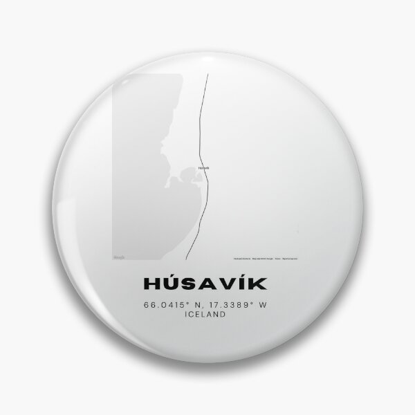 Item preview, Húsavík Iceland Minimalist Map Design designed and sold by RM-Journey.