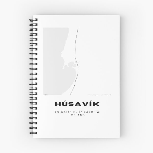 Item preview, Húsavík Iceland Minimalist Map Design designed and sold by RM-Journey.