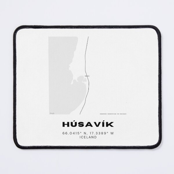 Item preview, Húsavík Iceland Minimalist Map Design designed and sold by RM-Journey.