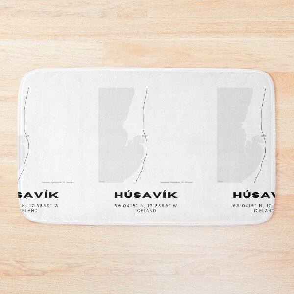 Item preview, Húsavík Iceland Minimalist Map Design designed and sold by RM-Journey.