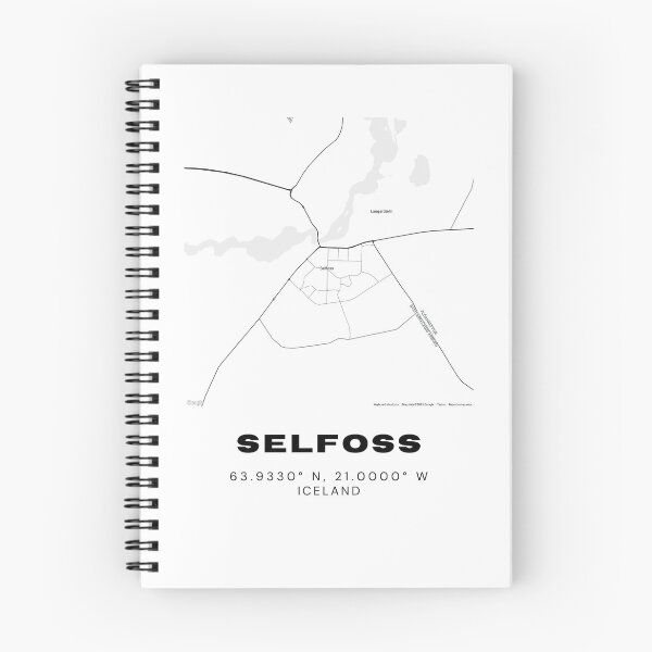 Item preview, Selfoss Iceland Minimalist Map Poster designed and sold by RM-Journey.