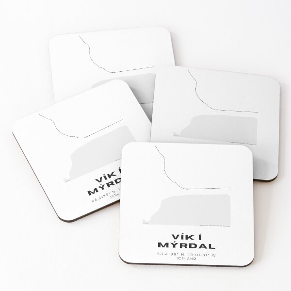 Item preview, Vík í Mýrdal Iceland Minimalist Map Design designed and sold by RM-Journey.
