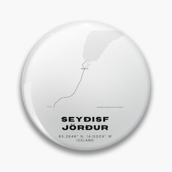 Item preview, Seyðisfjörður Iceland Minimalist Map Artwork designed and sold by RM-Journey.