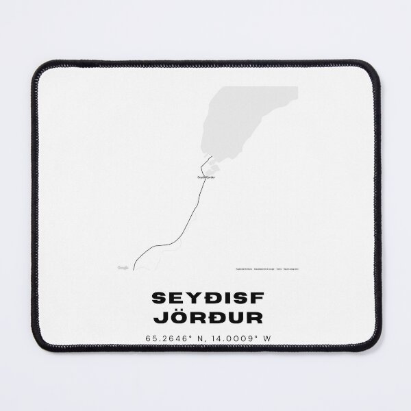 Item preview, Seyðisfjörður Iceland Minimalist Map Artwork designed and sold by RM-Journey.