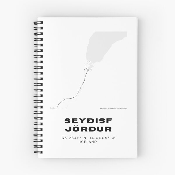 Item preview, Seyðisfjörður Iceland Minimalist Map Artwork designed and sold by RM-Journey.