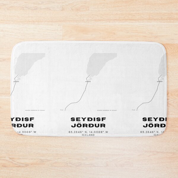 Item preview, Seyðisfjörður Iceland Minimalist Map Artwork designed and sold by RM-Journey.