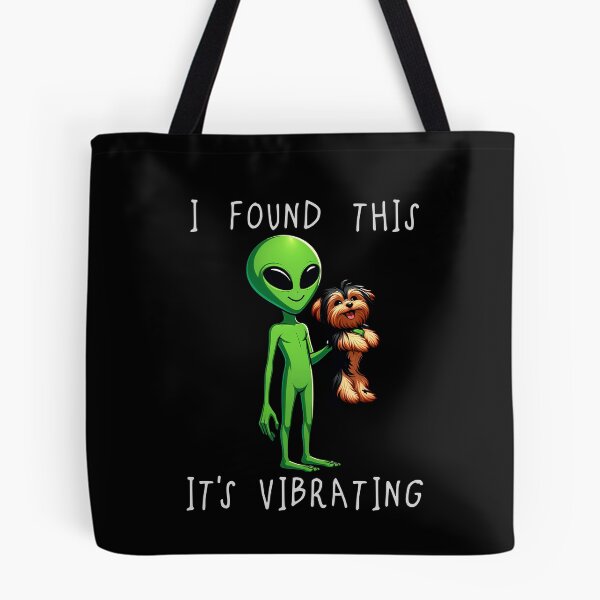 Item preview, Funny Yorkiepoo Alien I Found This Its Vibrating Mom Dad Kids designed and sold by rafaeltto.