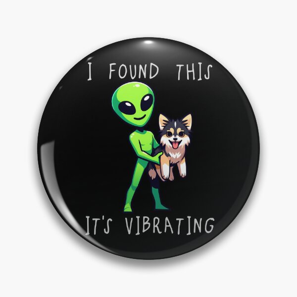 Item preview, Funny Alaskan Klee Kai Alien I Found This Its Vibrating Mom Dad Kids designed and sold by rafaeltto.