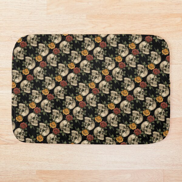 Item preview, Skulls and Roses Floral Print designed and sold by BeJolley.