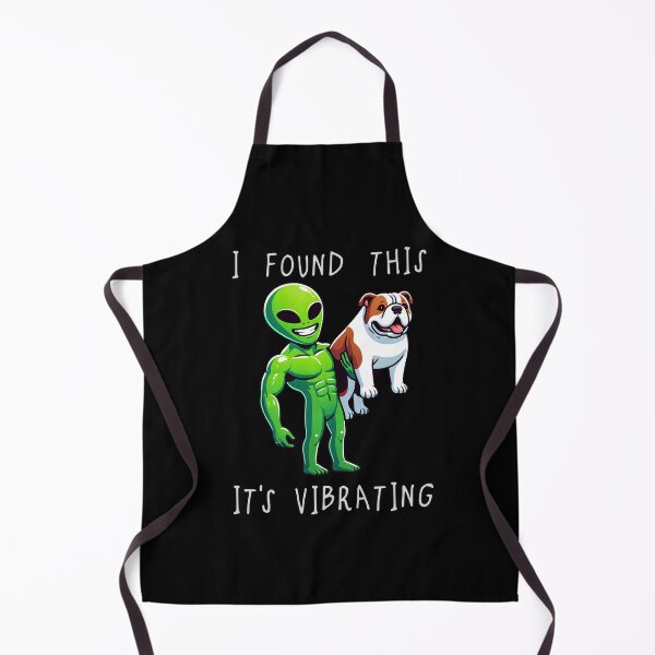 Item preview, Funny American Bulldog Alien I Found This Its Vibrating Mom Dad Kids designed and sold by rafaeltto.