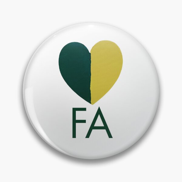 Item preview, FA Green & Gold Hand-painted Heart designed and sold by FABOArt.