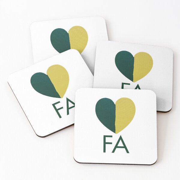 Item preview, FA Green & Gold Hand-painted Heart designed and sold by FABOArt.