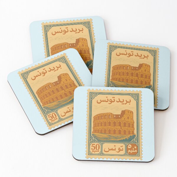 Item preview, Vintage Tunisia Postage Stamp – El Djem Amphitheater designed and sold by Travellerz.