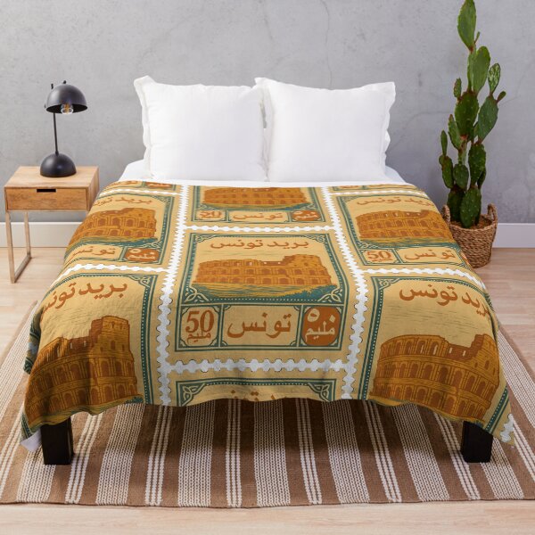 Item preview, Vintage Tunisia Postage Stamp – El Djem Amphitheater designed and sold by Travellerz.