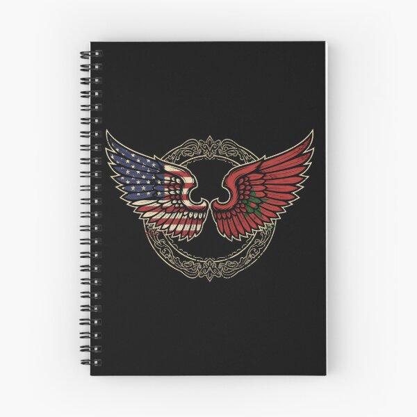 Item preview, Angel Wings Moroccan Flag American Flag Half Moroccan Half American designed and sold by DemureArtsy.