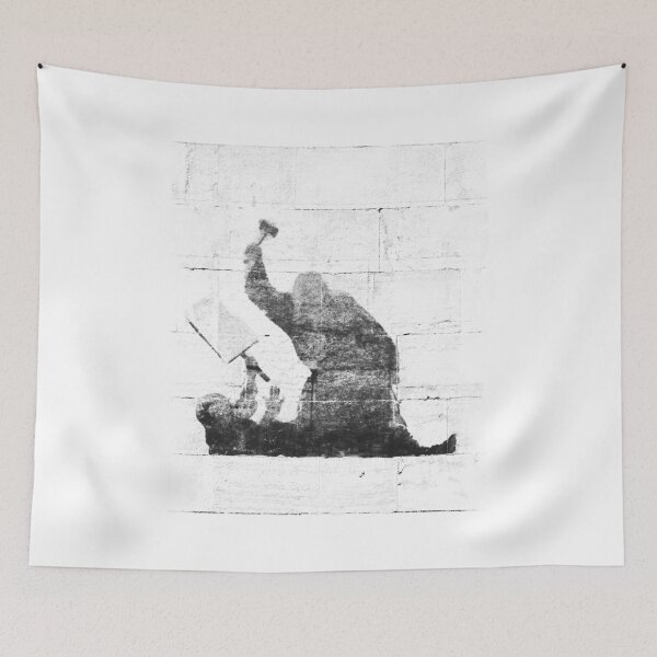 Item preview, Banksy - Judge beating protester, scrubbed designed and sold by ChimyandFunky.