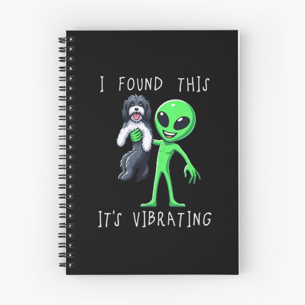 Item preview, Funny Aussiedoodle Alien I Found This Its Vibrating Mom Dad Kids designed and sold by rafaeltto.
