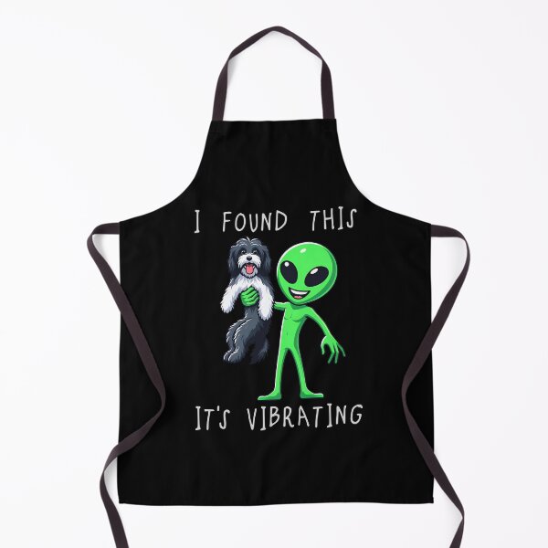 Item preview, Funny Aussiedoodle Alien I Found This Its Vibrating Mom Dad Kids designed and sold by rafaeltto.