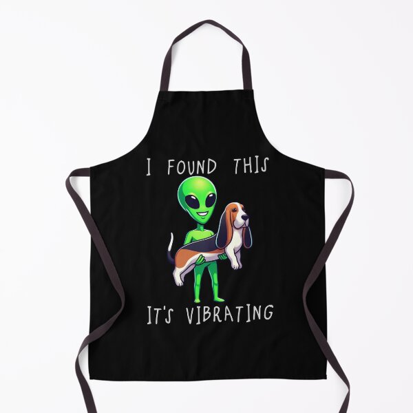 Item preview, Funny Basset Hound Alien I Found This Its Vibrating Mom Dad Kids designed and sold by rafaeltto.