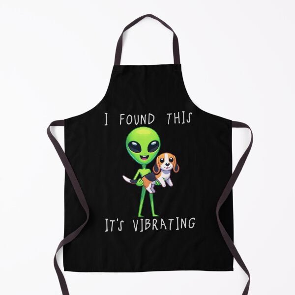 Item preview, Funny Beagle Alien I Found This Its Vibrating Mom Dad Kids designed and sold by rafaeltto.
