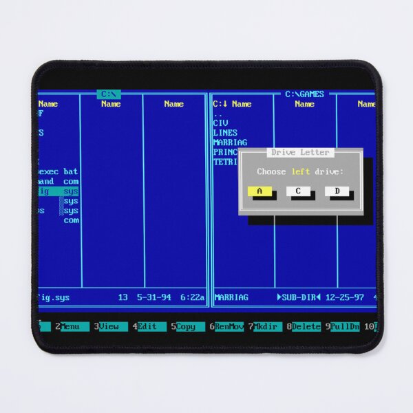 Item preview, Norton Commander – Retro File Manager Screen – Vintage Dual Panel DOS Terminal designed and sold by GEEK_out.