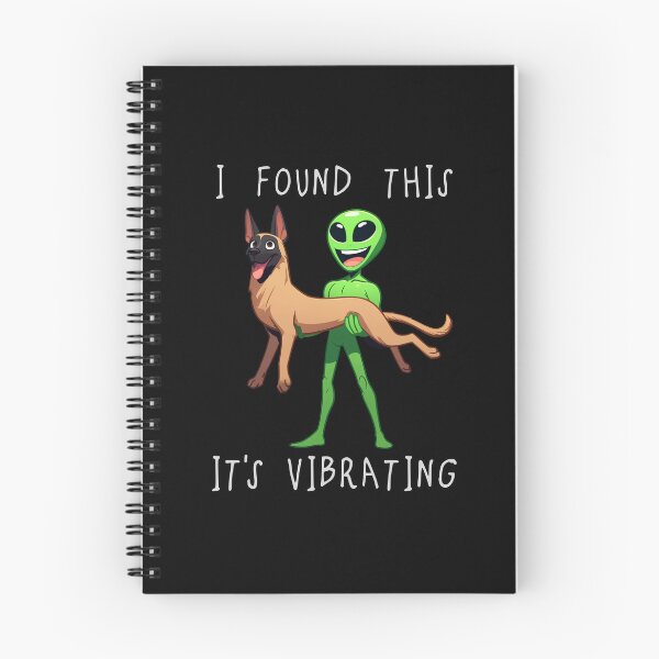 Item preview, Funny Belgian Malinois Alien I Found This Its Vibrating Mom Dad Kids designed and sold by rafaeltto.