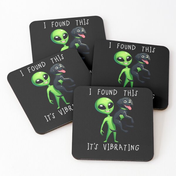 Item preview, Funny Black Labrador Alien I Found This Its Vibrating Mom Dad Kids designed and sold by rafaeltto.