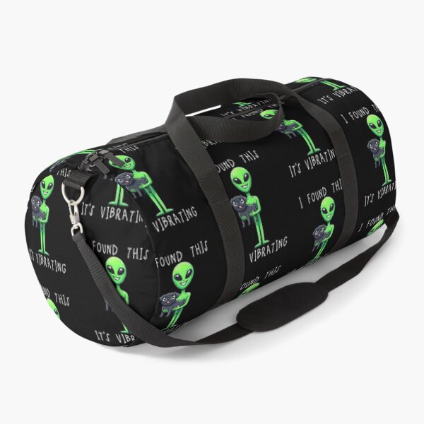 Item preview, Funny Black Pug Alien I Found This Its Vibrating Mom Dad Kids designed and sold by rafaeltto.