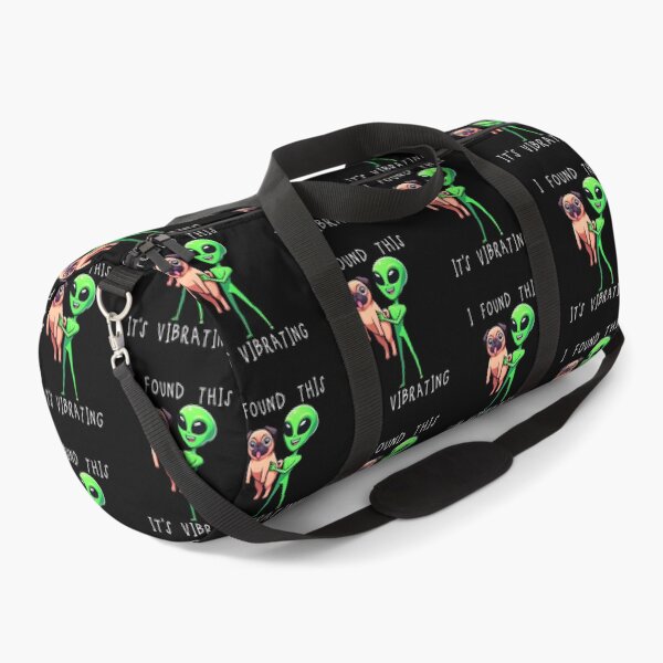 Item preview, Funny Pug Alien I Found This Its Vibrating Mom Dad Kids designed and sold by rafaeltto.