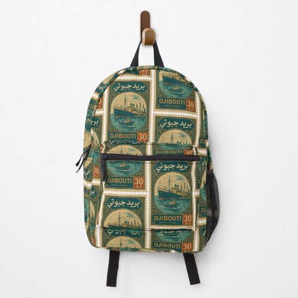 Item preview, Vintage Djibouti Postage Stamp – Port and Maritime Scene designed and sold by Travellerz.