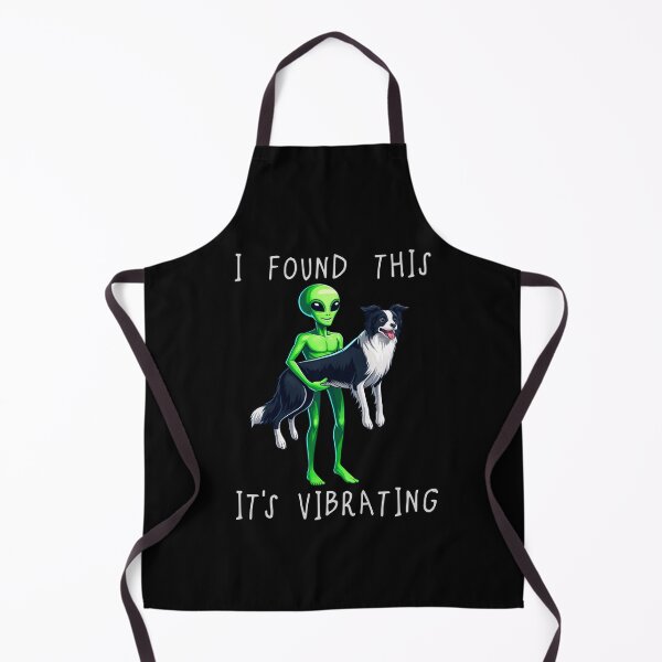 Item preview, Funny Border Collie Alien I Found This Its Vibrating Mom Dad Kids designed and sold by rafaeltto.