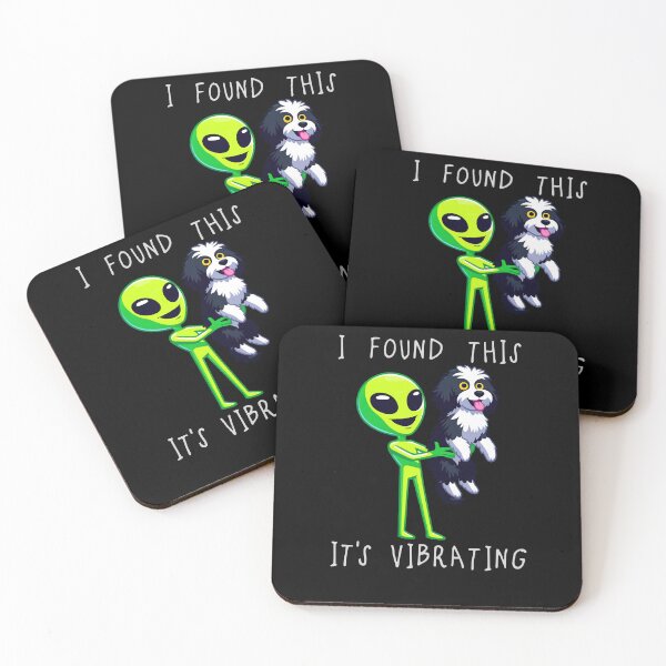 Item preview, Funny Bordoodle Alien I Found This Its Vibrating Mom Dad Kids designed and sold by rafaeltto.