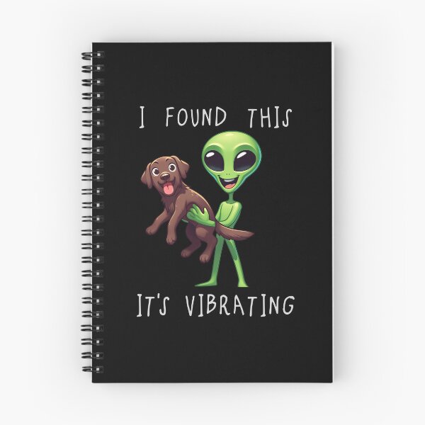 Item preview, Funny Brown Labrador Alien I Found This Its Vibrating Mom Dad Kids designed and sold by rafaeltto.