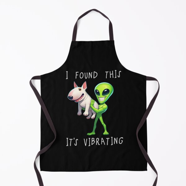 Item preview, Funny Bull Terrier Alien I Found This Its Vibrating Mom Dad Kids designed and sold by rafaeltto.