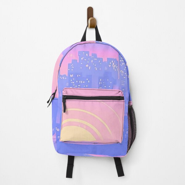 Item preview, Dreamy Cityscape at Sunset with Mountains designed and sold by XharrQ.