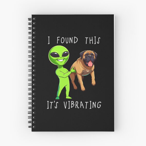 Item preview, Funny Bull Mastiff Alien I Found This Its Vibrating Mom Dad Kids designed and sold by rafaeltto.