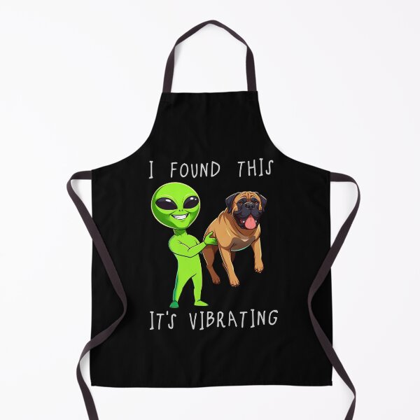 Item preview, Funny Bull Mastiff Alien I Found This Its Vibrating Mom Dad Kids designed and sold by rafaeltto.