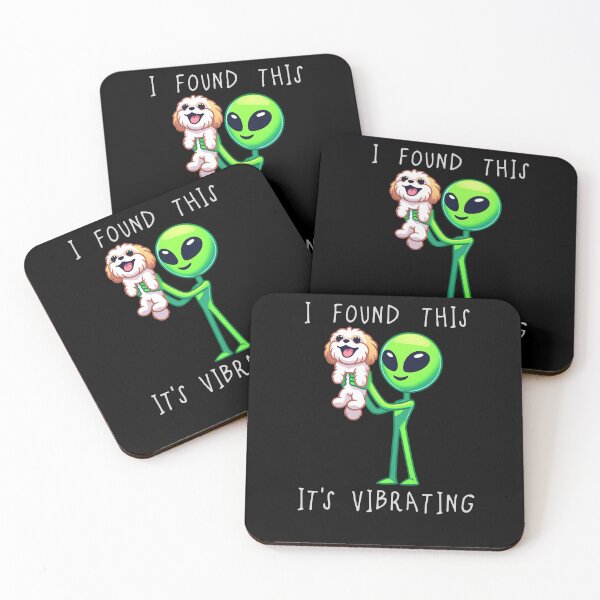 Item preview, Funny Cavachon Alien I Found This Its Vibrating Mom Dad Kids designed and sold by rafaeltto.