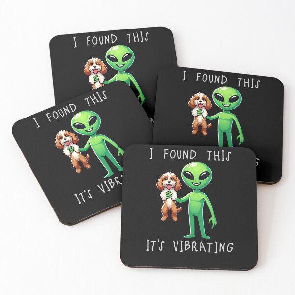 Item preview, Funny Cavapoo Alien I Found This Its Vibrating Mom Dad Kids designed and sold by rafaeltto.