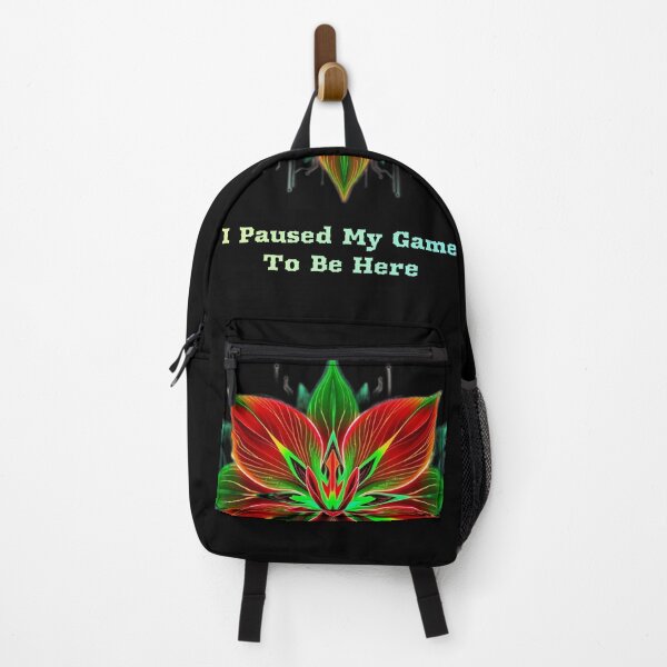 Item preview, Red & Green Lily – Neon Floral Art with Gamer Quote designed and sold by Naturalite19.
