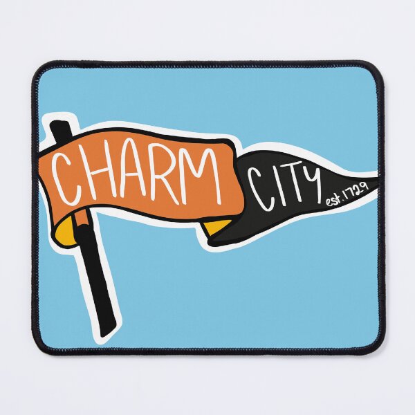 Item preview, Charm City Pennant designed and sold by Nate Klock Designs.